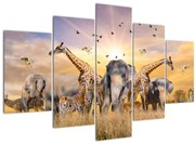 Tablou - Animae din Africa (150x105 cm)