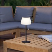 Eglo 901898 - Lampă de masă solară cu LED SCORDIANO, 2,3W/3,7V, 1800 mAh, IP44, negru