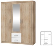 Dulap de haine Verena 3D. 746656