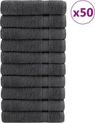vidaXL Prosoape premium, SOLUND 50 buc Antracit 50x100cm 600gsm