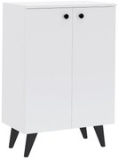 Pantofar Luton, 2 Usi, Alb, 62 x 35 x 90 cm