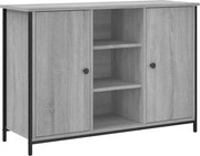 vidaXL Servantă, gri sonoma, 100x35x70 cm, lemn compozit