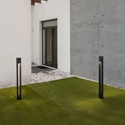 Stalp LED mediu pentru exterior design modern IP65 Ellery negru H-80cm