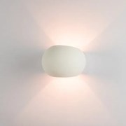 Aplica de perete cu lumina ambientala design modern Gypus alb 15cm