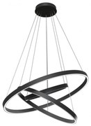 Lustra suspendata LED design tehnic Rim negru MYMOD058PL-L100B4K