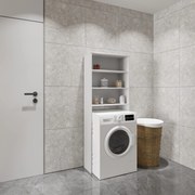 Raft Masina de Spalat Fyn, Alb, 65 x 25 x 170 cm