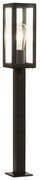 Stalp de iluminat exterior stil clasic IP44 Box H-90cm 6441-900BK SRT