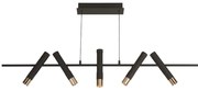 Lustra suspendata cu 5 spoturi LED directionabile Cylinder