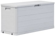 vidaXL Ladă de depozitare pentru grădină, 280 L, gri deschis
