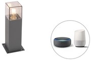 Lampă de podea exterioară industrială inteligentă antracit 30 cm cu Wi-Fi P45 - Denmark
