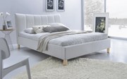 Pat matrimonial 160 cm Sherill (alb) (cu somieră). 770889