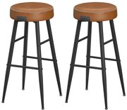 Scaun de bar LIOR, maro/negru