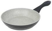 Tigaie Universală, 28 cm, Interior din Granit (Anti-Aderent), Mâner Ebonită, Bază 3 Straturi (Inducție), Negru