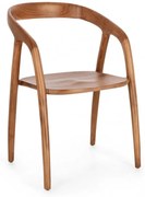 Scaun cu brate, culoare natural, Dotty, Bizzotto