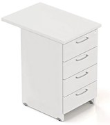 Container Visio 70 x 47 cm - 4 sertare, alb