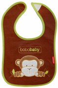 Bavețică în trei straturi, din bumbac BOBO BABY Maimuță - maro