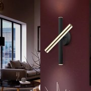 Aplica LED de perete design ultra-modern Varas negru/auriu