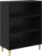 vidaXL Bufet Stejar Negru 69,5 x 32,5 x 90 cm Lemn compozit