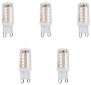 Set de 5 becuri LED G9 reglabile 1.2W 100lm 2700K