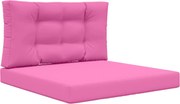 vidaXL Perna pentru canapea de exterior 2 pcs Roz Poliester