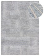 Covor albastru deschis țesut manual din lână 160x230 cm Memphis Wool – Flair Rugs