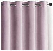 Draperie roz-deschis dimout (semi-opacă) din catifea 140x245 cm Eyelets – Restilo