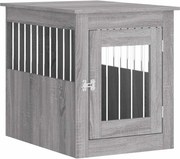 vidaXL Ladă pentru câini, gri sonoma, 55x75x65 cm, lemn compozit