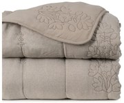 Cuvertură taupe matlasată 240x260 cm – Ixia