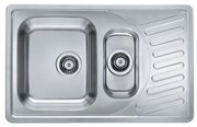 Chiuveta de bucatarie inox doua cuve, crom satin, Alveus Elegant 110 SATIN