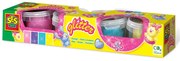 Plastilina cu glitter - 4 x 90 gr