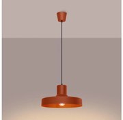 Lustră pe cablu Sollux SL.1706 BILO 1xE27/15W/230V d. 35 cm portocaliu