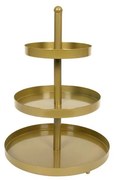 Platou etajat Amstel, metal, auriu, 25.5 x 35 cm