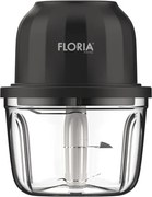 Tocator legume-fructe Floria ZLN2655 Mini Chopper reincarcabil, Capacitate 350 ml, Baterie 1200mAh, Putere 5V 30W