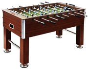 vidaXL Masă de fotbal, maro, 140 x 74,5 x 87,5 cm, oțel, 60 kg,