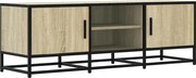 vidaXL Dulap TV, stejar sonoma, 120x35x41 cm, lemn prelucrat și metal