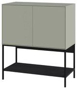 Dulap verde/negru 80x90x40 cm Amira – Marckeric