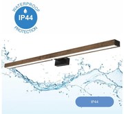Aplică LED pentru oglindă Brilagi WOODY MIRROR LED/15W/230V IP44 stejar/negru