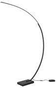 Lampa de podea de design neagră incluzând LED cu dimmer - Dina