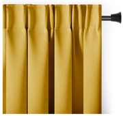 Draperie galbenă dimout (semi-opacă) 140x245 cm Kierra – Restilo