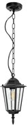 Lustră de exterior pe lanț 1xE27/60W/230V neagră