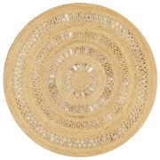 vidaXL Covor manual din iută împletită, 120 cm