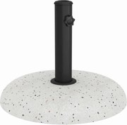 vidaXL Bază pentru umbrelă Manual Alb Ø 45 x 33 cm Beton