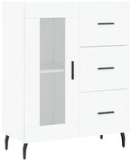 vidaXL Servantă, alb, 69,5x34x90 cm, lemn compozit