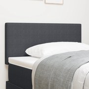 vidaXL Tăblie LED cu lumini cu bandă LED Gri închis 80 cm țesătură