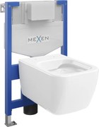Mexen set încastrat WC cadru Fenix XS-F cu vas WC Stella, alb lucios - 6803368XX00