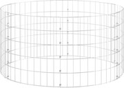 vidaXL Compostor de grădină, Ø100x50 cm, oțel galvanizat