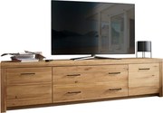 Comodă TV lemn masiv Toscana, 223 × 56 × 40 cm