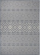 vidaXL Covor de exterior, dungi albastre, 200x280 cm, țesătură plată