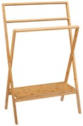 Suport pentru prosoape din bambus Lab'n Modul, 94 cm