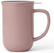 Bol pentru ceai cu infuzor și kapak Viva Scandinavia Minima V77550, 500 ml, Porcelan, Rosow